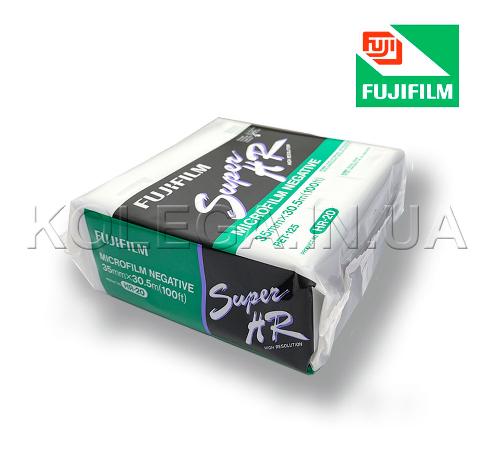 Плівка для мікрофільмування Fujifilm Super HR-20 Microfilm Negative (35мм х 30,5м) Плівка для мікрофільмування Fujifilm Super HR-20 Microfilm Negative (35мм х 30,5м)